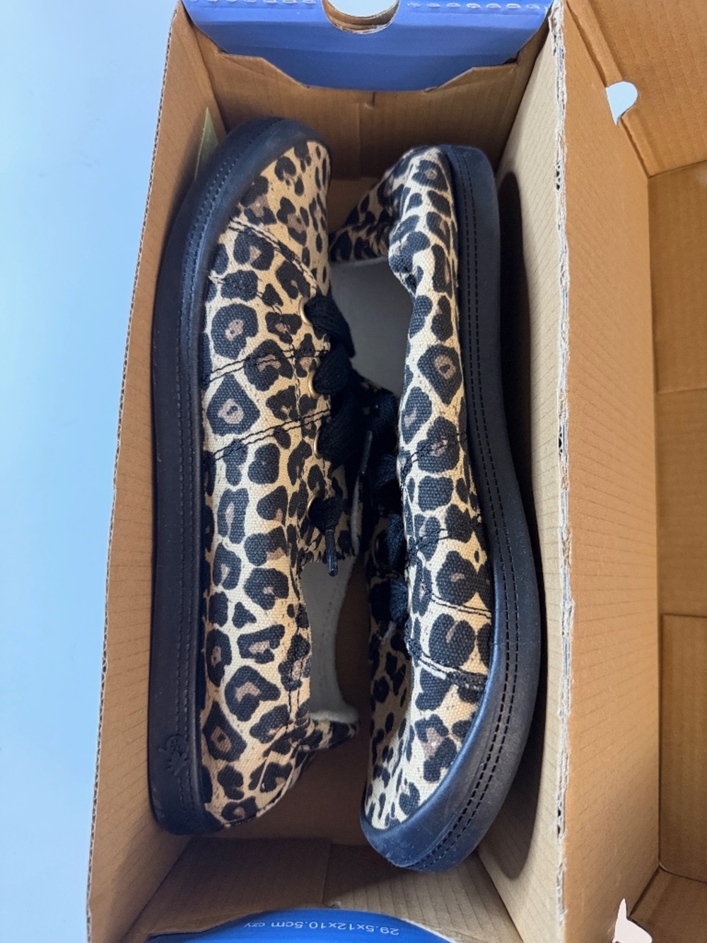Jelly pop, leopard, print sneakers, in tan and black